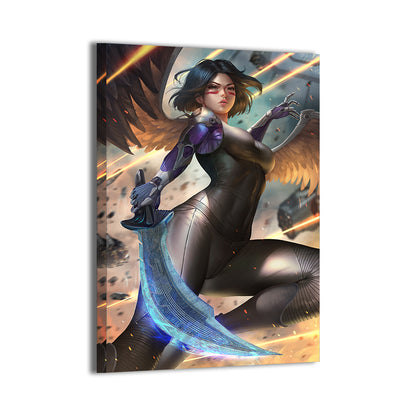 Cyber Seraph Wall Art Canvas Print – Battle Angel Alita by Nopeys