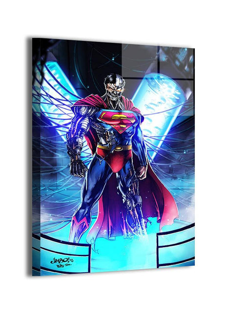 Cyborg Superman Wall Art | Steel Nemesis | Snapping Turtle Gallery [variant_option1] Print, Premium Wall Art by Snapping Turtle Gallery
