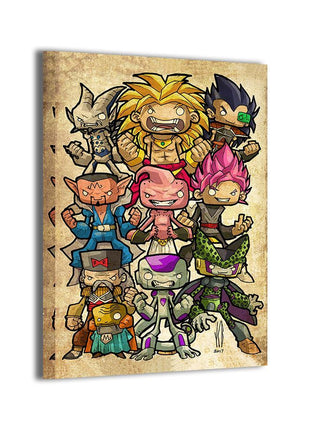 Dragon Ball Villains Wall Art | Anime HD Acrylic Metal & Canvas Print - Snapping Turtle Gallery