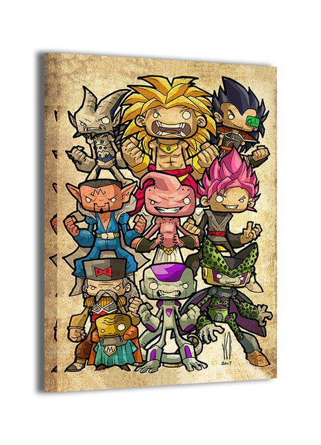 Dragon Ball Villains Wall Art | Anime HD Acrylic Metal & Canvas Print - Snapping Turtle Gallery
