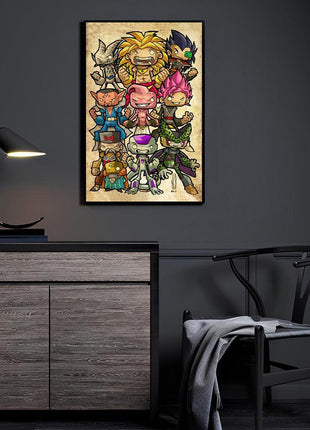 Dragon Ball Villains Wall Art | Anime HD Acrylic Metal & Canvas Print - Snapping Turtle Gallery