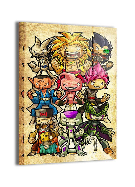 Dragon Ball Villains Wall Art | Anime HD Acrylic Metal & Canvas Print - Snapping Turtle Gallery