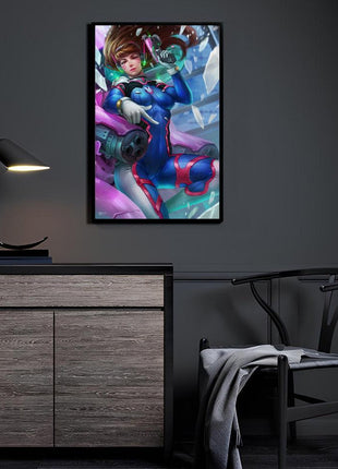 D.Va Wall Art | Overwatch Ultra-HD Acrylic, Metal & Canvas Print - Snapping Turtle Gallery