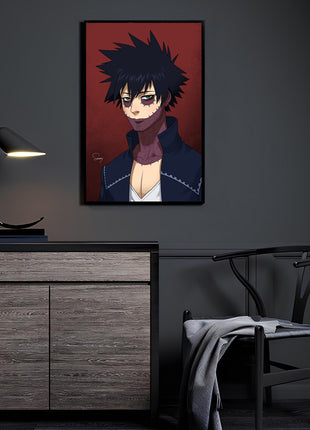 Dabi Wall Art | My Hero Academia Acrylic, Metal & Canvas - Snapping Turtle Gallery