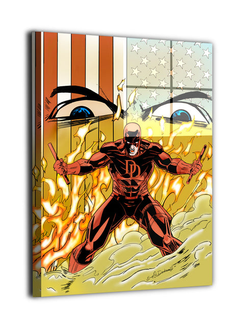 Devil in the Fire Daredevil vs Nuke Wall Art