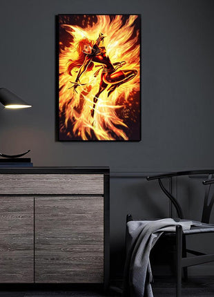 Dark Phoenix Wall Art | X-Men Fan Art | Snapping Turtle Gallery [variant_option1] Print, Premium Wall Art by Snapping Turtle Gallery