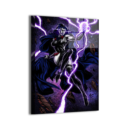 Dark Enchantress Wall Art Metal Print – Raven Teen Titans by Vhon Remot & Splash Colors
