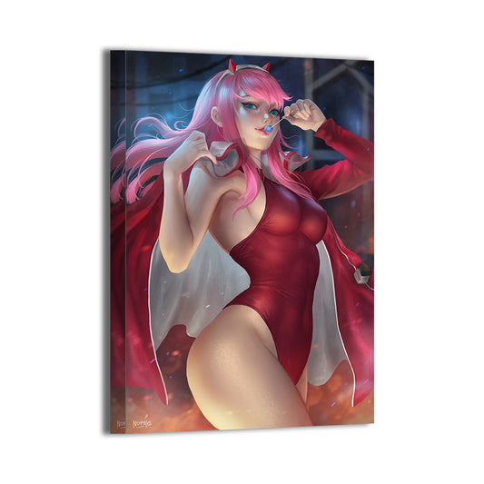 Darling Devil Wall Art Canvas Print – Zero Two by Nopeys