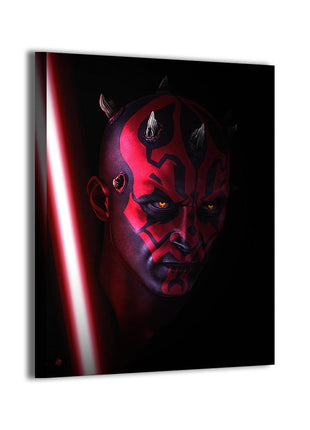Darth Maul Art | Acrylic, Metal & Canvas - Snapping Turtle Gallery