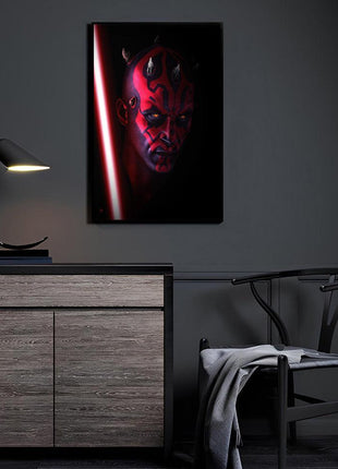 Darth Maul Art | Acrylic, Metal & Canvas - Snapping Turtle Gallery