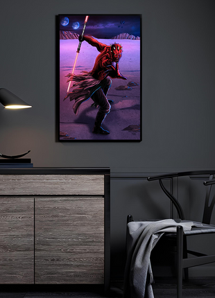 Darth Maul Wall Art | Star Wars Ultra-HD Acrylic, Metal & Canvas Print - Snapping Turtle Gallery
