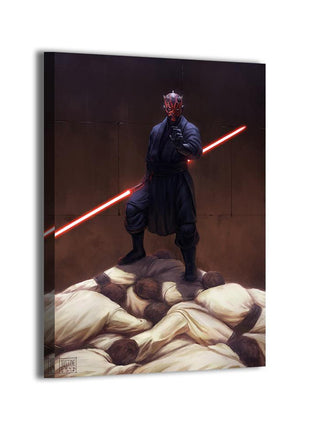 Darth Maul Victory Art | Acrylic, Metal & Canvas - Snapping Turtle Gallery