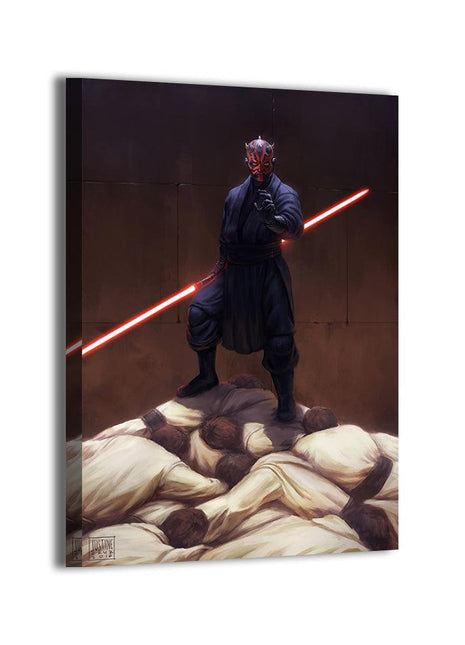 Darth Maul Victory Art | Acrylic, Metal & Canvas - Snapping Turtle Gallery