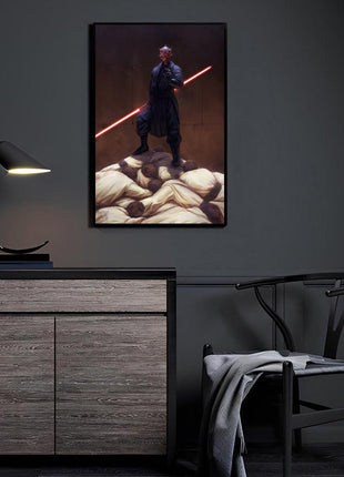 Darth Maul Victory Art | Acrylic, Metal & Canvas - Snapping Turtle Gallery