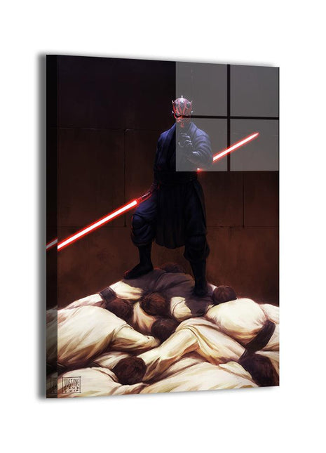 Darth Maul Victory Art | Acrylic, Metal & Canvas - Snapping Turtle Gallery