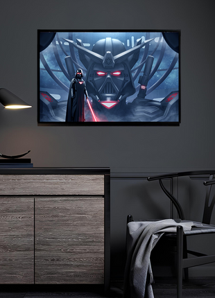 Darth Vader Mech Art | Acrylic, Metal & Canvas - Snapping Turtle Gallery