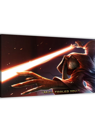 Jar Jar Binks as Darth Jar Jar Sith Lord on Canvas wall art