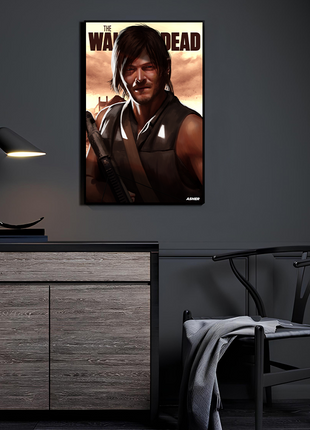 Daryl Dixon Wall Art | Walking Dead HD Acrylic, Metal & Canvas Print - Snapping Turtle Gallery