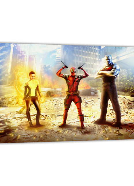 Deadpool Team Art | Acrylic, Metal & Canvas [variant_option1] Print, Premium Wall Art by Snapping Turtle Gallery