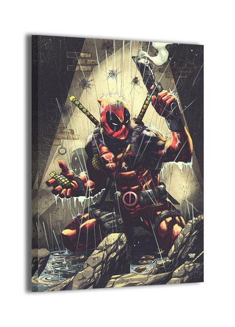 Deadpool Wade Wilson Art | Acrylic, Metal & Canvas - Snapping Turtle Gallery