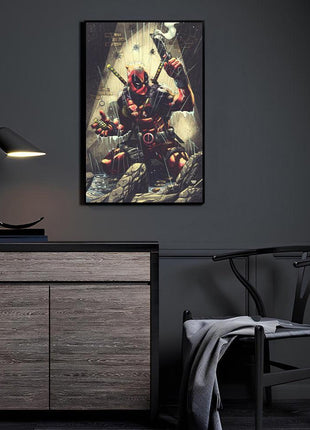 Deadpool Wade Wilson Art | Acrylic, Metal & Canvas - Snapping Turtle Gallery