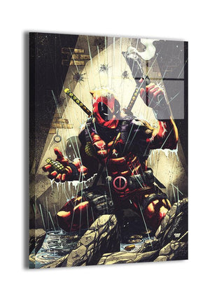 Deadpool Wade Wilson Art | Acrylic, Metal & Canvas - Snapping Turtle Gallery