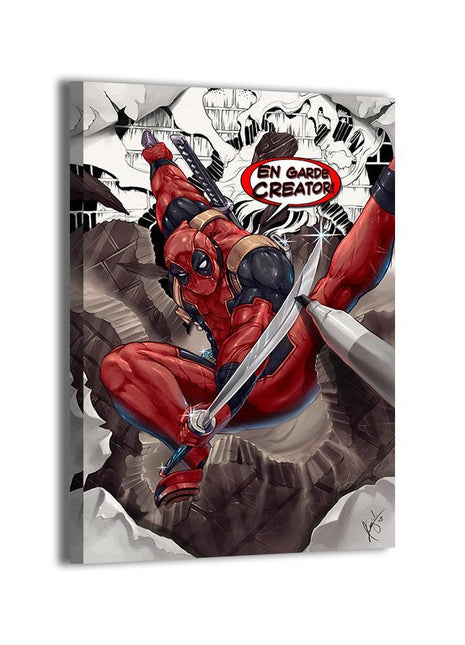 Deadpool Art | Acrylic, Metal & Canvas - Snapping Turtle Gallery