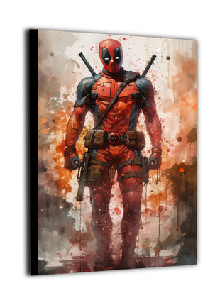 Deadpool Marvel Art | Acrylic, Metal & Canvas - Snapping Turtle Gallery