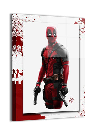 Deadpool Wade Wilson Marvel Art | Acrylic, Metal & Canvas - Snapping Turtle Gallery