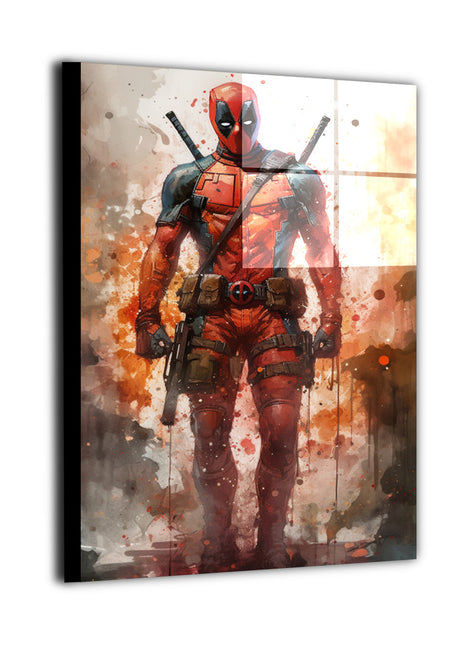 Deadpool Marvel Art | Acrylic, Metal & Canvas - Snapping Turtle Gallery
