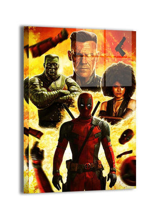 Deadpool & X-Force Wall Art | HD Acrylic, Canvas, Metal Prints, Deadpool Cable Domino Colossus X-Force wall art by Marvin Tabacon. 3mm Acrylic, Dye-Sub Metal & Gloss Canvas. Ready to hang. Buy 3 Get 1 FREE!, [-Snapping Turtle Gallery