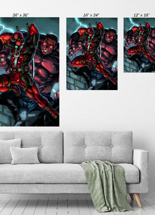 Deadpool Wall Art | Merc With a Monster | Snapping Turtle Gallery - Snapping Turtle Gallery