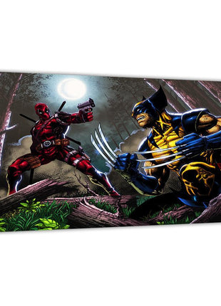 Deadpool Wolverine Art | Acrylic, Metal & Canvas - Snapping Turtle Gallery