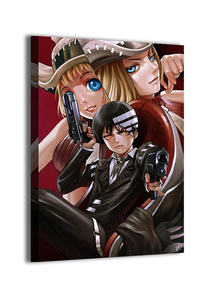 Death the Kid Art | Acrylic, Metal & Canvas [variant_option1] Print, Premium Wall Art by Snapping Turtle Gallery