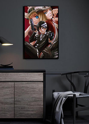 Death the Kid Art | Acrylic, Metal & Canvas [variant_option1] Print, Premium Wall Art by Snapping Turtle Gallery