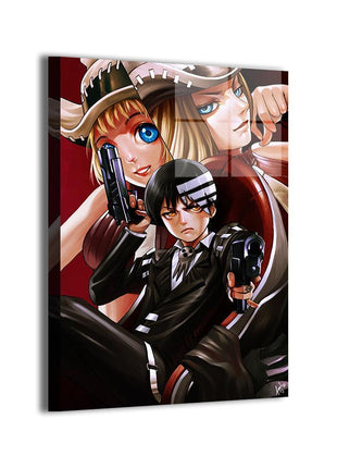 Death the Kid Art | Acrylic, Metal & Canvas [variant_option1] Print, Premium Wall Art by Snapping Turtle Gallery