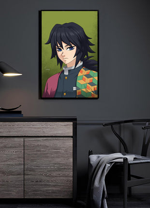 Giyu Tomioka Wall Art | Demon Slayer Acrylic, Metal & Canvas Print - Snapping Turtle Gallery
