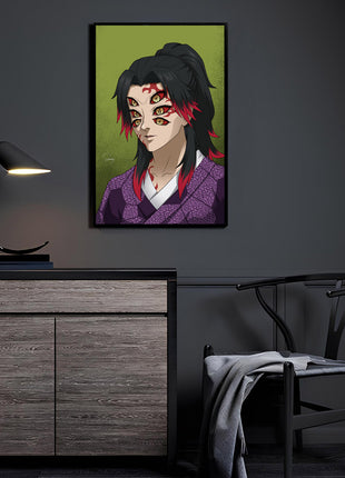 Kokushibo Wall Art | Demon Slayer Acrylic, Metal & Canvas Print - Snapping Turtle Gallery