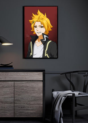 Denki Kaminari Wall Art | My Hero Academia Acrylic, Metal & Canvas - Snapping Turtle Gallery