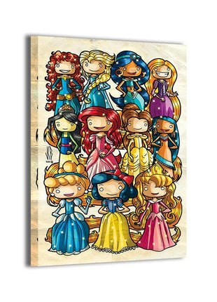 Disney Princesses Wall Art | Disney Fan Art | Snapping Turtle Gallery [variant_option1] Print, Premium Wall Art by Snapping Turtle Gallery