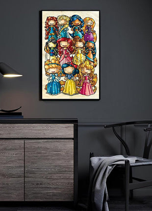 Disney Princesses Wall Art | Disney Fan Art | Snapping Turtle Gallery [variant_option1] Print, Premium Wall Art by Snapping Turtle Gallery