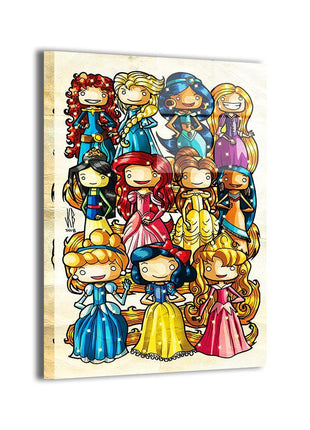 Disney Princesses Wall Art | Disney Fan Art | Snapping Turtle Gallery [variant_option1] Print, Premium Wall Art by Snapping Turtle Gallery