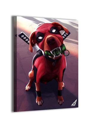 Dogpool Art | Acrylic, Metal & Canvas - Snapping Turtle Gallery