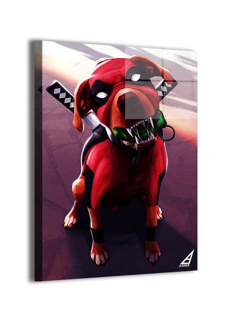 Dogpool Art | Acrylic, Metal & Canvas - Snapping Turtle Gallery