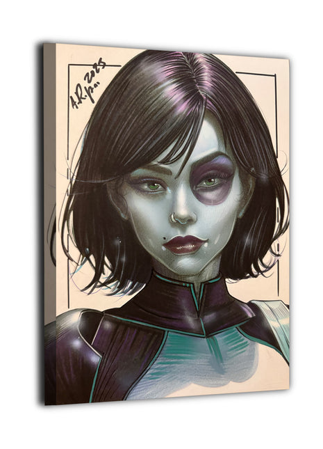 Domino Neena Thurman X-Force Art | Acrylic, Metal & Canvas - Snapping Turtle Gallery