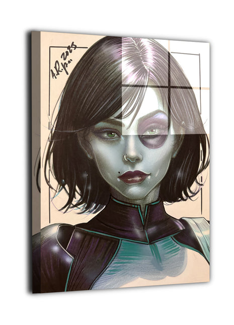 Domino Neena Thurman X-Force Art | Acrylic, Metal & Canvas - Snapping Turtle Gallery