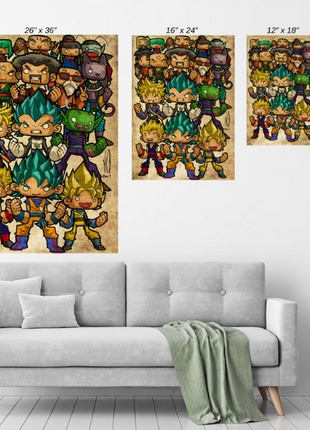 Dragon Ball Super Wall Art | Anime Fan Art | Snapping Turtle Gallery - Snapping Turtle Gallery