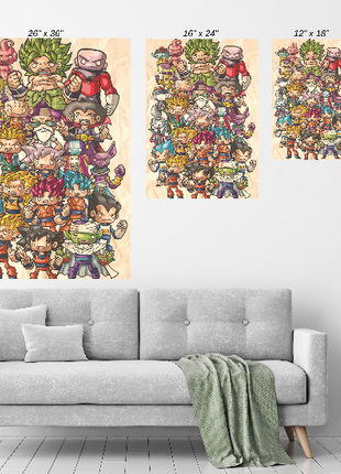 Dragon Ball Wall Art | Anime Fan Art | Snapping Turtle Gallery - Snapping Turtle Gallery