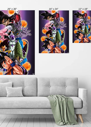 Dragon Ball Wall Art | Legacy of Power | Snapping Turtle Gallery - Snapping Turtle Gallery