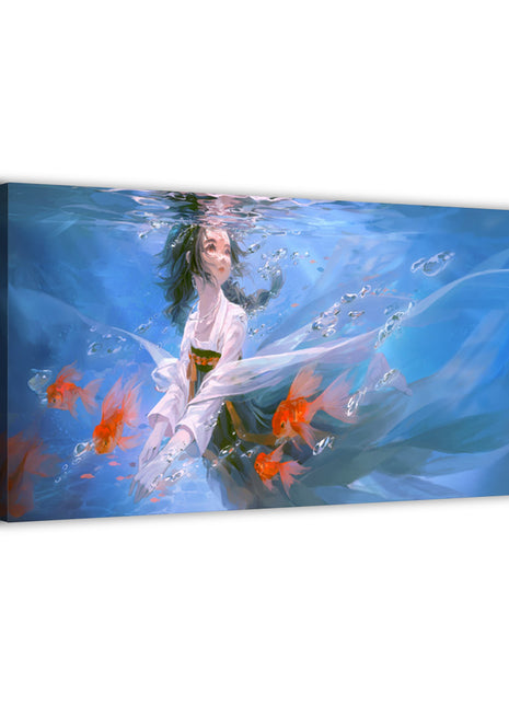 Anime Wall Art | Dream Beneath the Surface HD Acrylic, Metal & Canvas - Snapping Turtle Gallery